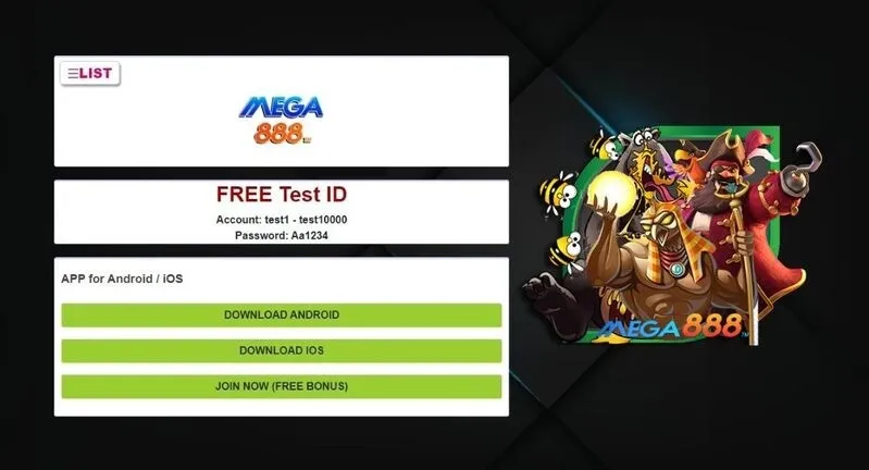 Mega888 Test ID: How to Try the App Before You Download